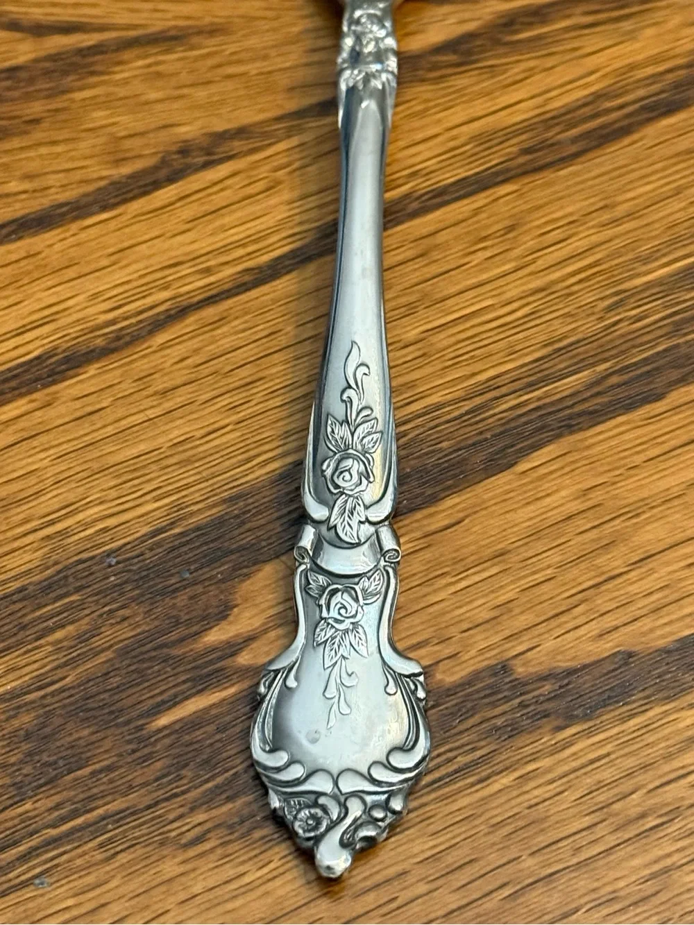 National Rose And Leaf Flatware Stainless 4 Dinner Forks 7 1/2”